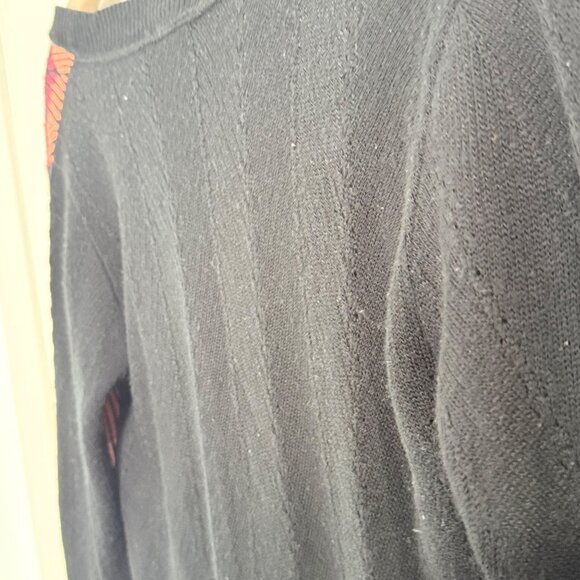 Y2K Blouse Womens Small Long Sleeve Vintage USA Red Orange Witchy Grunge Gothic - Picture 8 of 14